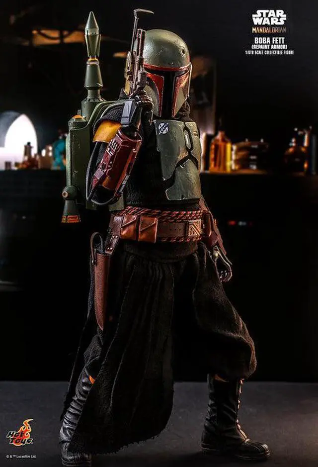 Alt view image 4 of 5 - Figure Hot Toys TMS055D - Star Wars : The Mandalorian - Boba Fett Repaint Armor Version Deluxe Version