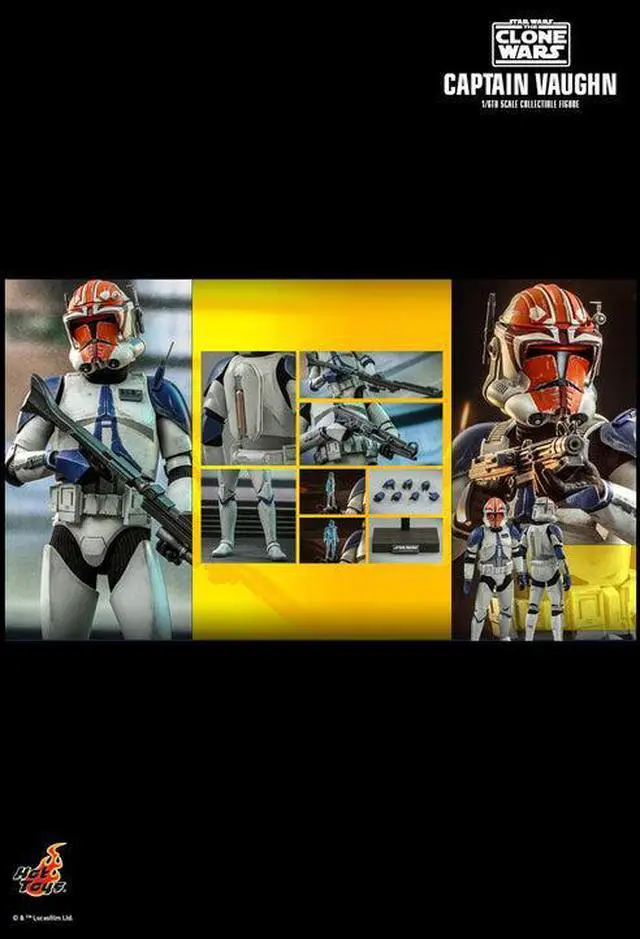 Alt view image 2 of 5 - Figure Hot Toys TMS065 - Star Wars : The Clone Wars - Captain Vaughn