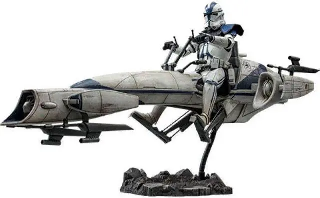 Main image of Figure Hot Toys TMS076 - Star Wars : The Clone Wars - Commander Appo And Barc Speeder