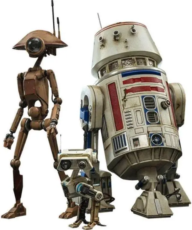 Main image of Figure Hot Toys TMS086 - Star wars : The Book Of Boba Fett - R5-D4 & Pit Droid & BD-72