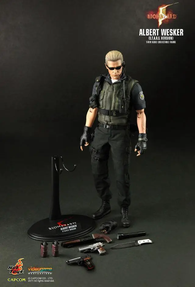 Alt view image 2 of 5 - Figure Hot Toys VGM10 - Resident Evil 5 - Biohazard 5 - Albert Wesker S.T.A.R.S. Version