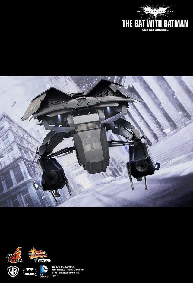 Alt view image 3 of 5 - Figure Hot Toys MMSC001 - DC Comics - The Dark Knight Rises - The Bat With Batman