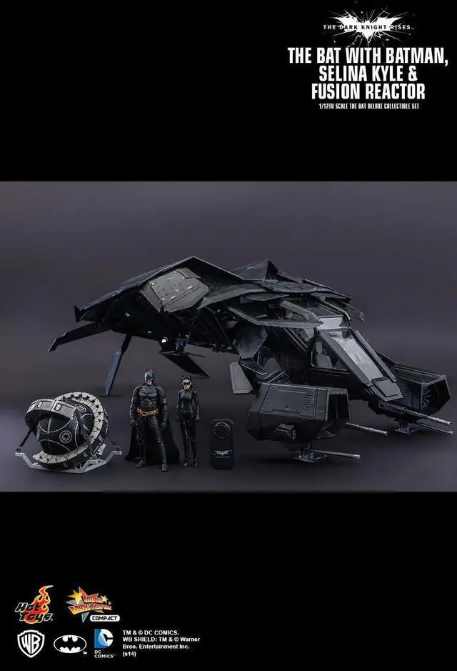 Alt view image 2 of 5 - Figure Hot Toys MMSC002- DC Comics - The Dark Knight Rises - The Bat With Batman & Selina Kyle & Fusion Reactor