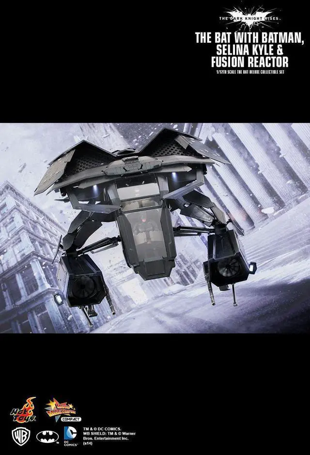 Alt view image 4 of 5 - Figure Hot Toys MMSC002- DC Comics - The Dark Knight Rises - The Bat With Batman & Selina Kyle & Fusion Reactor