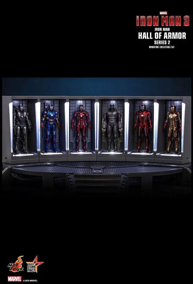 Alt view image 2 of 5 - Figure Hot Toys MMSC014-MMSC020 - Marvel Comics - Iron Man 3 - Iron Man Hall Of Armor Series 2