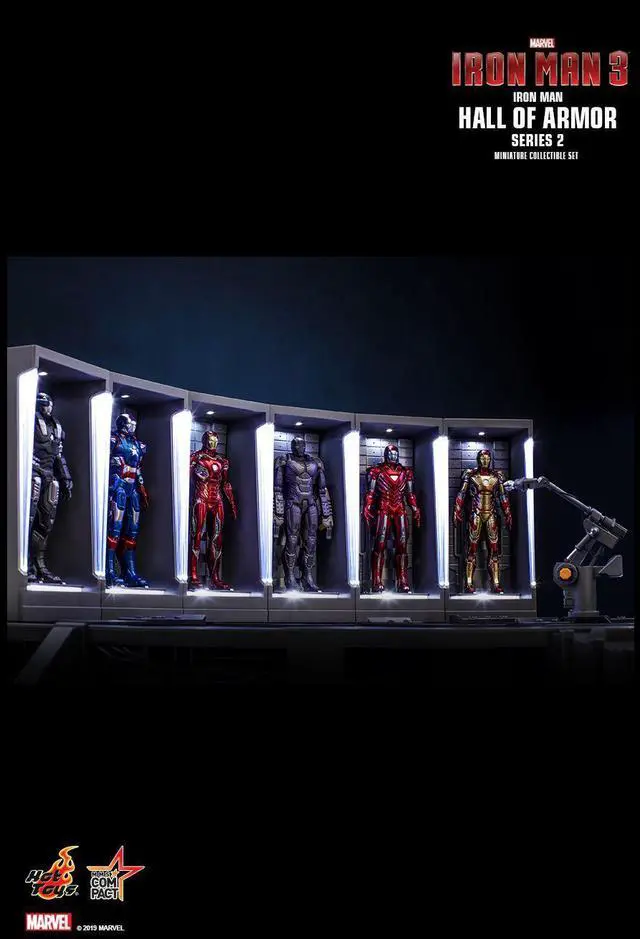 Alt view image 3 of 5 - Figure Hot Toys MMSC014-MMSC020 - Marvel Comics - Iron Man 3 - Iron Man Hall Of Armor Series 2