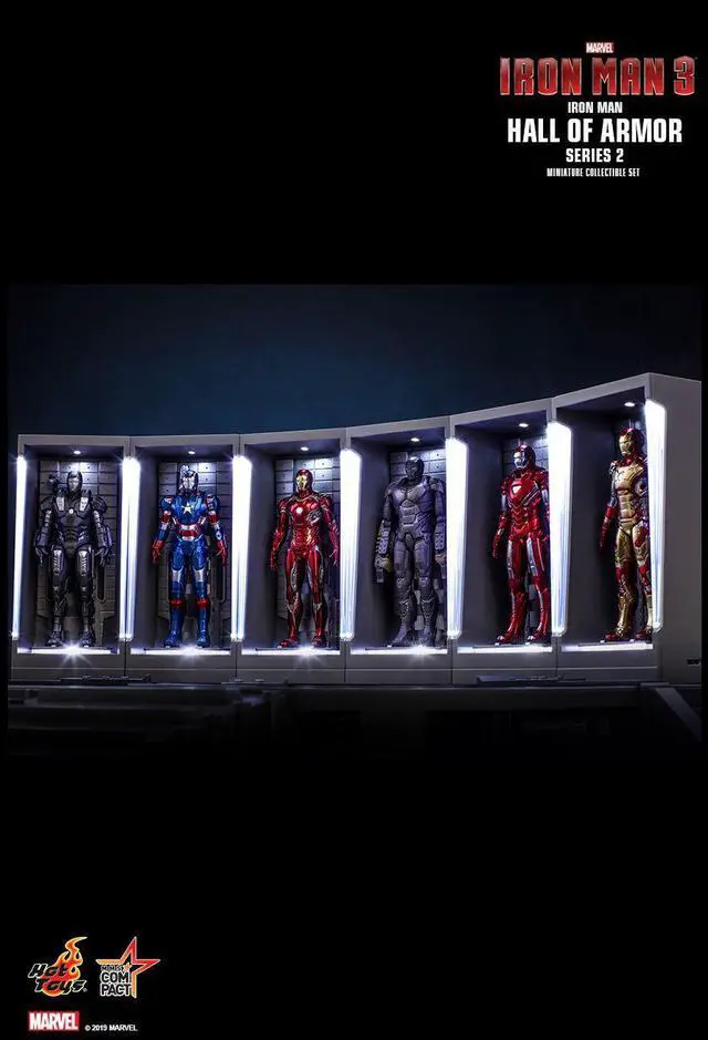 Alt view image 4 of 5 - Figure Hot Toys MMSC014-MMSC020 - Marvel Comics - Iron Man 3 - Iron Man Hall Of Armor Series 2