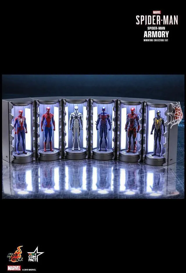 Alt view image 2 of 5 - Figure Hot Toys VGMC002 - VGMC008 - Marvel's Spider-Man - Spider-Man Armory