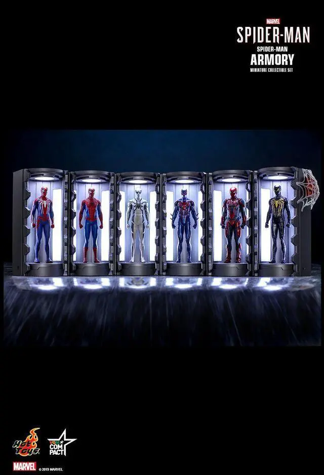 Alt view image 4 of 5 - Figure Hot Toys VGMC002 - VGMC008 - Marvel's Spider-Man - Spider-Man Armory