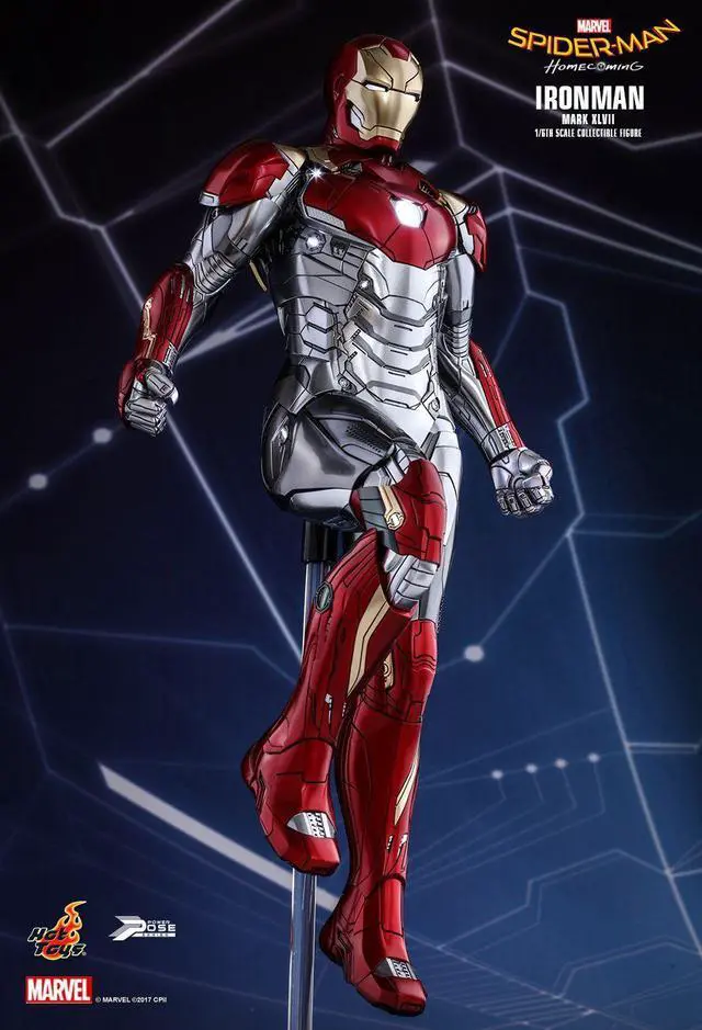 Alt view image 4 of 5 - Figure Hot Toys PPS004 - Marvel Comics - Spider-Man : Homecoming - Iron Man Mark 47