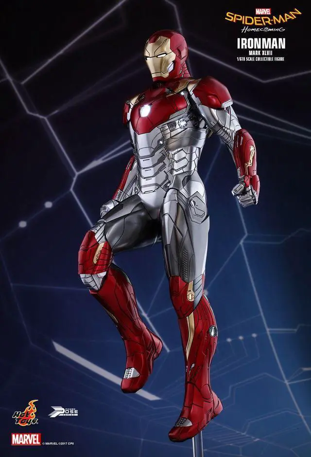 Alt view image 3 of 5 - Figure Hot Toys PPS004 - Marvel Comics - Spider-Man : Homecoming - Iron Man Mark 47