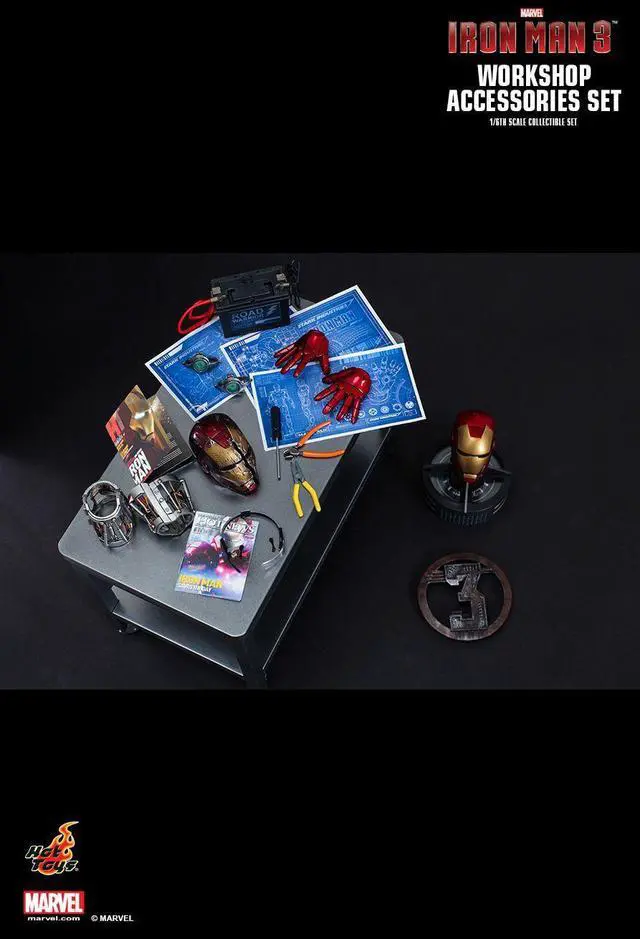Alt view image 4 of 5 - Figure Hot Toys ACS002 - Marvel Comics - Iron Man 3 - Workshop Accessories