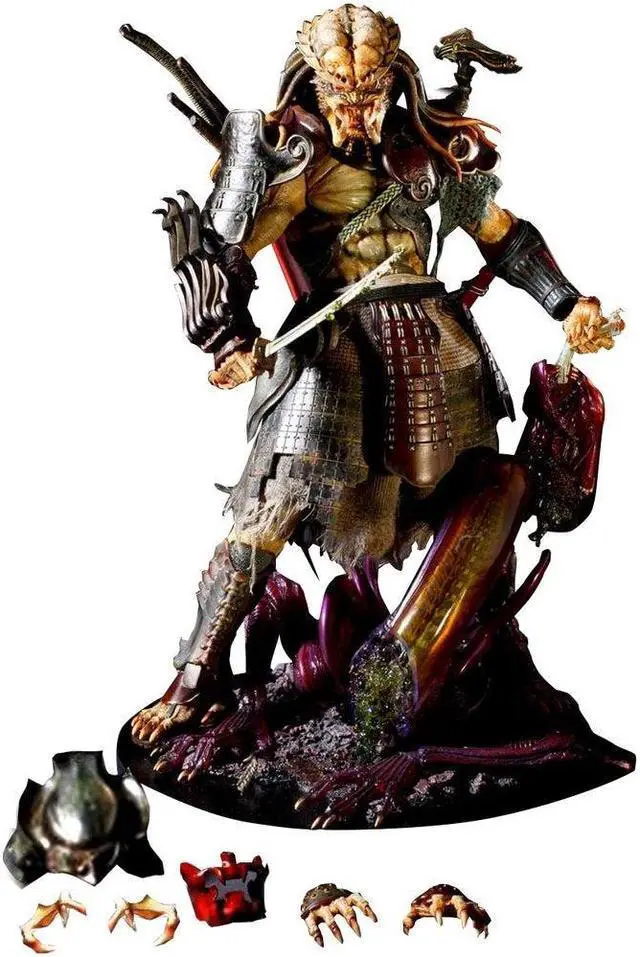 Alt view image 8 of 12 - Samurai Predator Alien vs Predator 1/6 Scale Hot Toys Figure