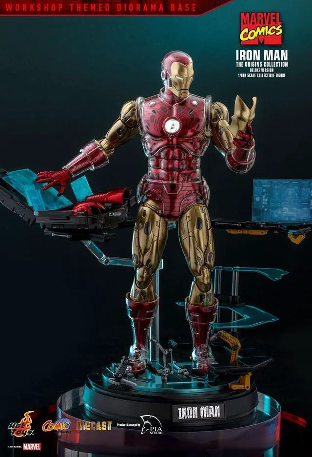 Alt view image 3 of 5 - Figure Hot Toys CMS08D38 - Marvel Comics - Iron Man Deluxe Version