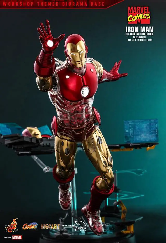 Alt view image 4 of 5 - Figure Hot Toys CMS08D38 - Marvel Comics - Iron Man Deluxe Version