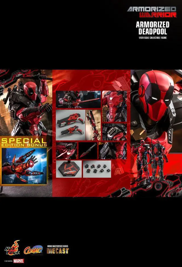 Alt view image 2 of 5 - Figure Hot Toys CMS09D42 - Marvel Comics - Armorized Deadpool Deluxe Version