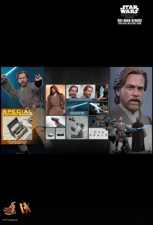 Alt view image 2 of 5 - Figure Hot Toys DX26D - Star Wars : Obi Wan Kenobi - Obi Wan Kenobi Deluxe Version