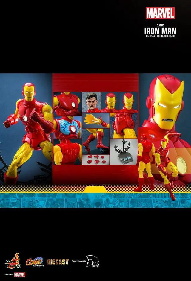 Alt view image 2 of 5 - Figura Hot Toys CMS014D57 - Marvel Comics - Classic Iron Man Standard Version