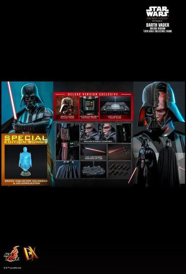 Alt view image 2 of 5 - Figure Hot Toys DX28D - Star Wars : Obi Wan Kenobi - Darth Vader Deluxe Version