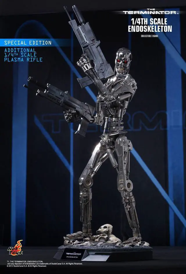 Alt view image 2 of 5 - Figure Hot Toys QS002 - The Terminator - Endoskeleton Deluxe Edition