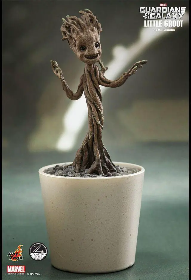 Alt view image 3 of 5 - Figure Hot Toys QS004 - Marvel Comics - Guardians Of The Galaxy - Little Groot