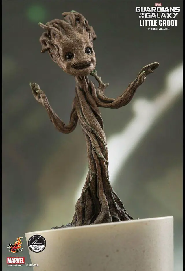 Alt view image 4 of 5 - Figure Hot Toys QS004 - Marvel Comics - Guardians Of The Galaxy - Little Groot