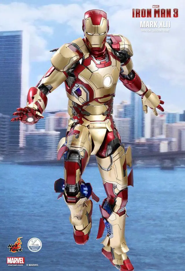 Alt view image 4 of 5 - Figure Hot Toys QS007 - Marvel Comics - Iron Man 3 - Iron Man Mark 42 Standard Version