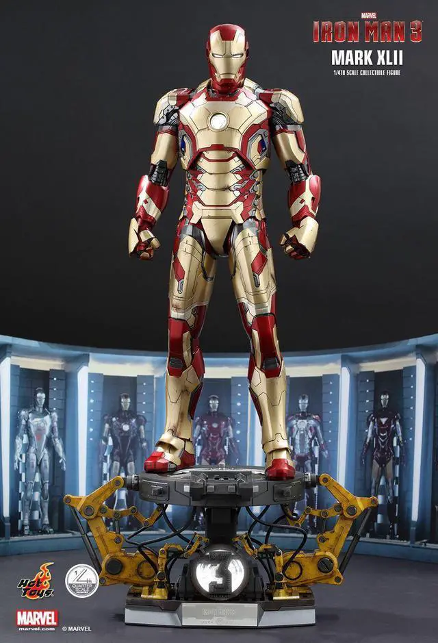 Alt view image 3 of 5 - Figure Hot Toys QS008 - Marvel Comics - Iron Man 3 - Iron Man Mark 42 Deluxe Version