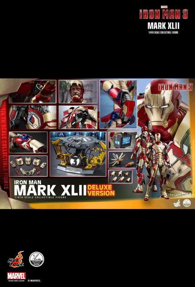 Alt view image 2 of 5 - Figure Hot Toys QS008 - Marvel Comics - Iron Man 3 - Iron Man Mark 42 Deluxe Version