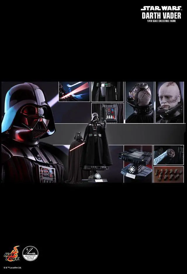 Alt view image 2 of 5 - Figure Hot Toys QS013 - Star Wars 6 : Return Of The Jedi - Darth Vader Standard Version