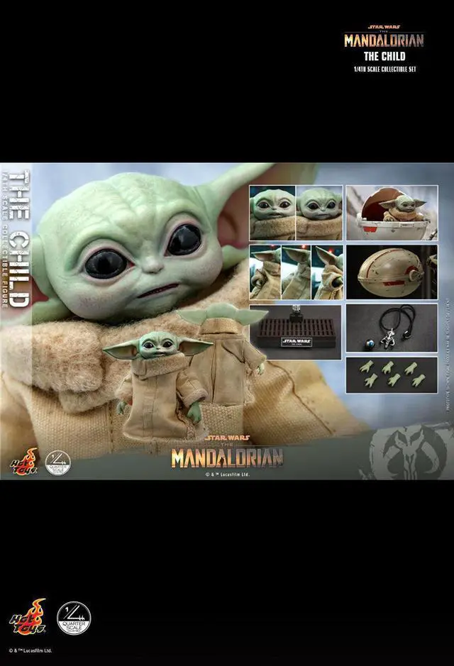 Alt view image 2 of 5 - Figure Hot Toys QS018 - Star Wars : The Mandalorian - The Child Grogu