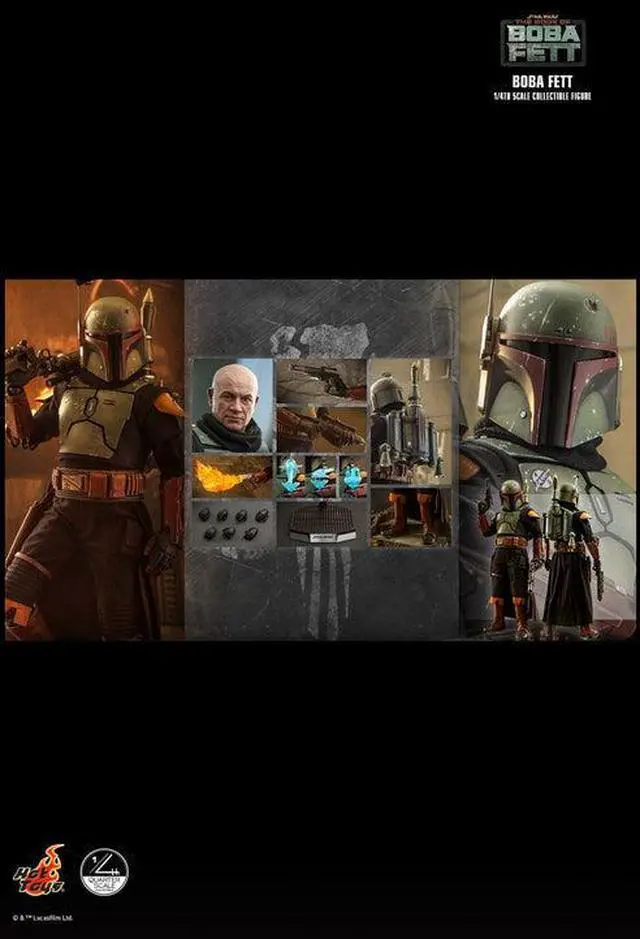 Alt view image 2 of 5 - Figure Hot Toys QS022 - Star Wars : The Book Of Boba Fett - Boba Fett Standard Version
