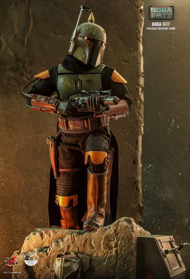 Alt view image 3 of 5 - Figure Hot Toys QS023 - Star Wars : The Book Of Boba Fett - Boba Fett Deluxe Version
