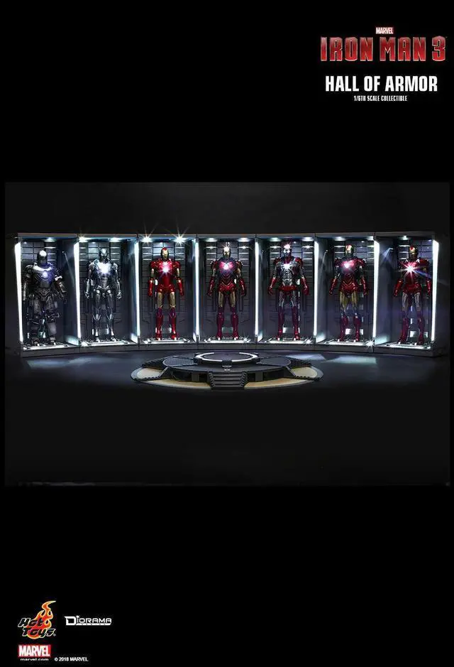 Alt view image 4 of 5 - Figure Hot Toys DS001 - Marvel Comics - Iron Man 2 - Hall Of Armor 7 box