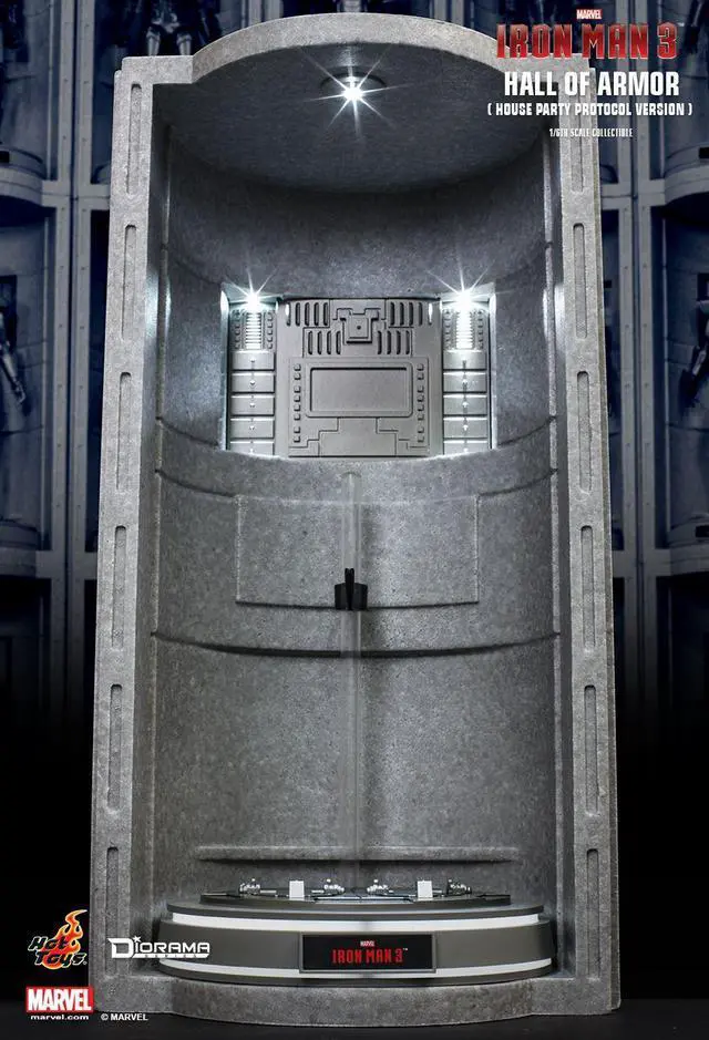 Alt view image 4 of 5 - Figure Hot Toys DS002 - Marvel Comics - Iron Man 3 - Hall Of Armor House Party Protocol Version