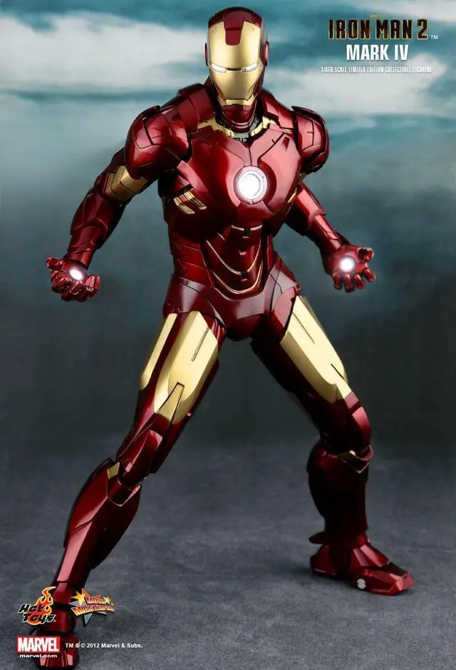 Alt view image 4 of 5 - Figure Hot Toys MMS123 - Marvel Comics - Iron Man 2 - Iron Man Mark 4 1.0