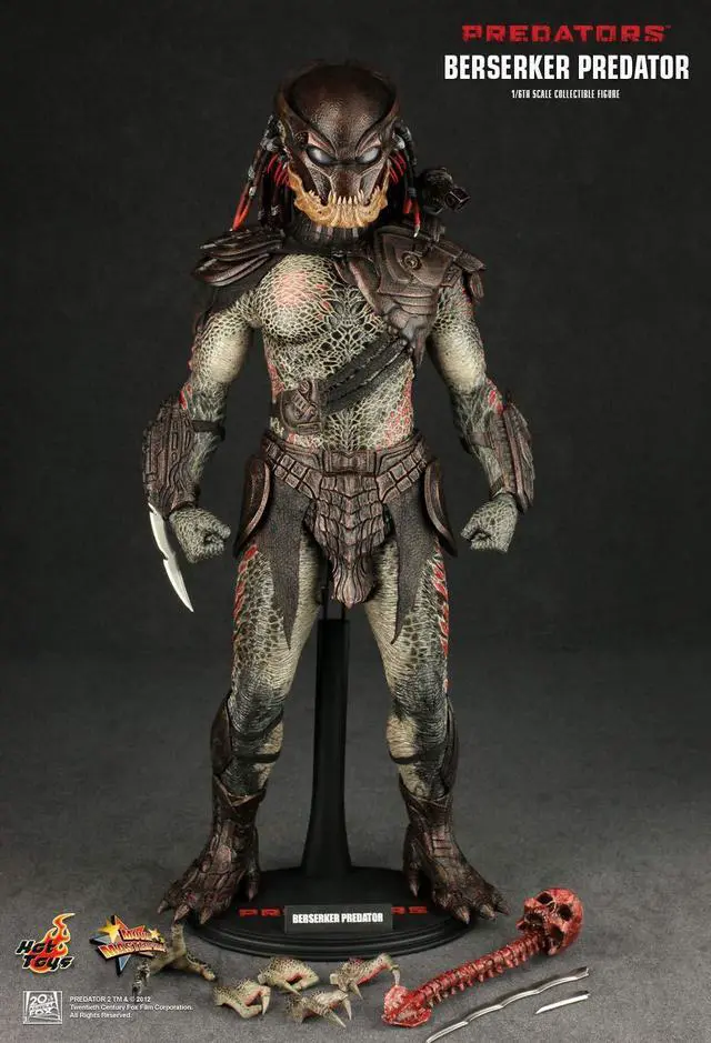 Alt view image 3 of 6 - hot toys predators movie masterpiece berserker predator collectible figure