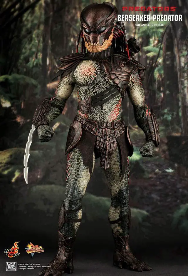 Alt view image 4 of 6 - hot toys predators movie masterpiece berserker predator collectible figure