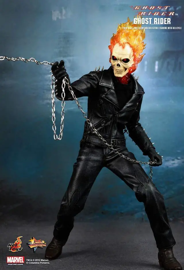 Alt view image 4 of 5 - Figure Hot Toys MMS133 - Marvel Comics - Ghost Rider - Ghost Rider With Hellcycle