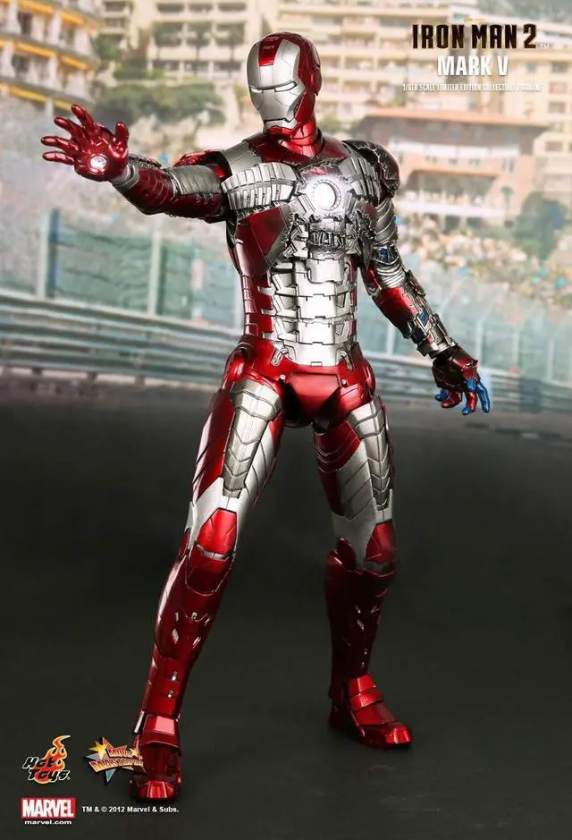 Alt view image 3 of 5 - Figure Hot Toys MMS145 - Marvel Comics - Iron Man 2 - Iron Man Mark 5