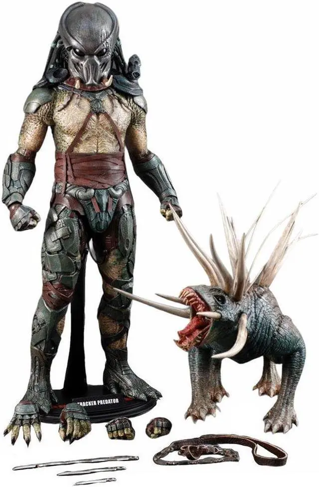 Alt view image 2 of 6 - sideshow collectibles predator hot toys 12 inch deluxe figure tracker predator