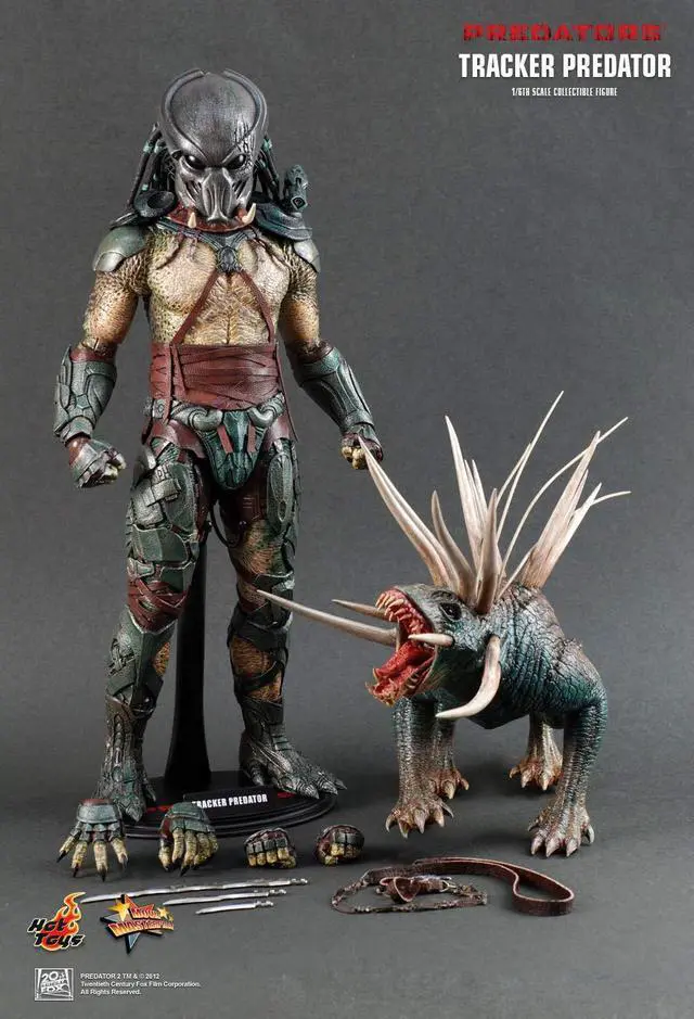 Alt view image 3 of 6 - sideshow collectibles predator hot toys 12 inch deluxe figure tracker predator