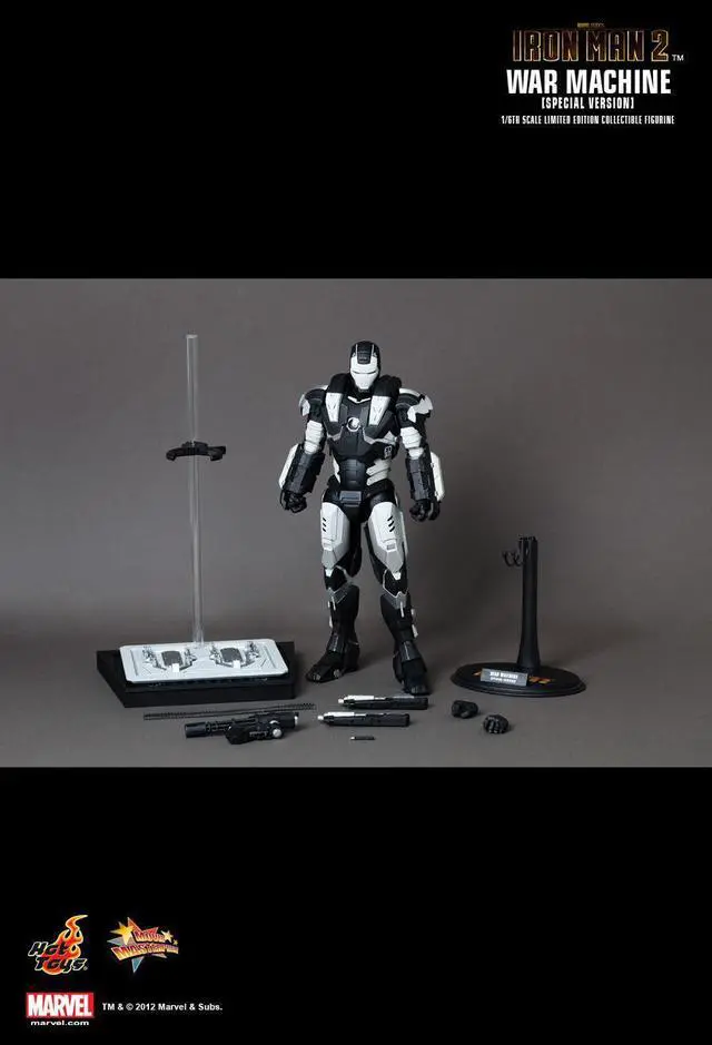 Alt view image 3 of 6 - Iron Man 2 War Machine 1:6 Figure Special Version By Hot Toys