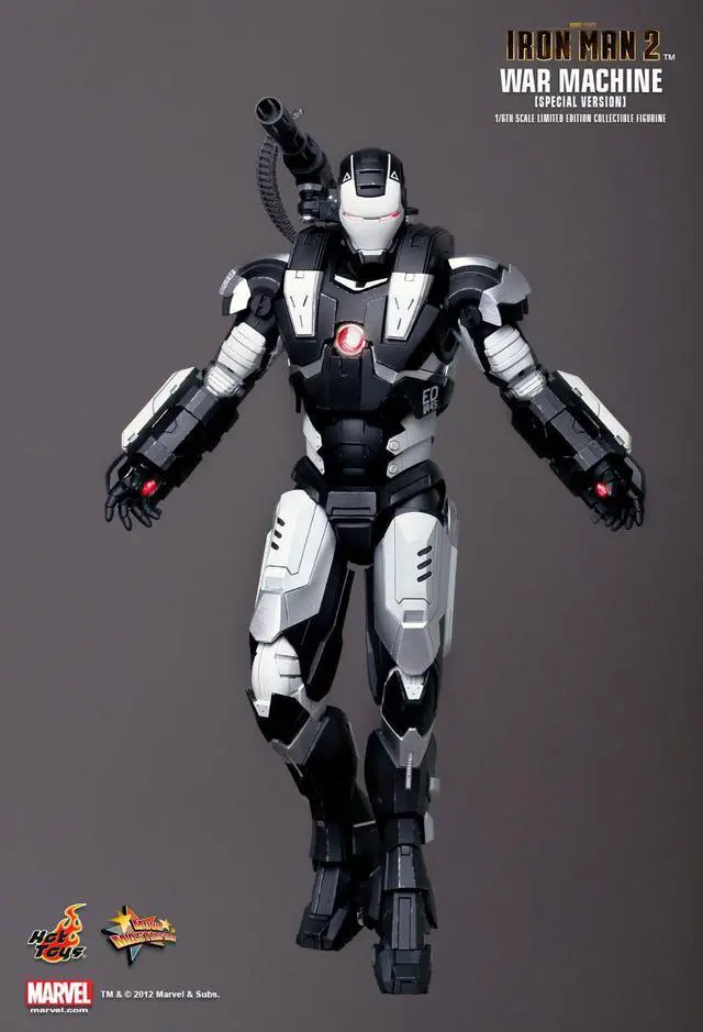 Alt view image 4 of 6 - Iron Man 2 War Machine 1:6 Figure Special Version By Hot Toys
