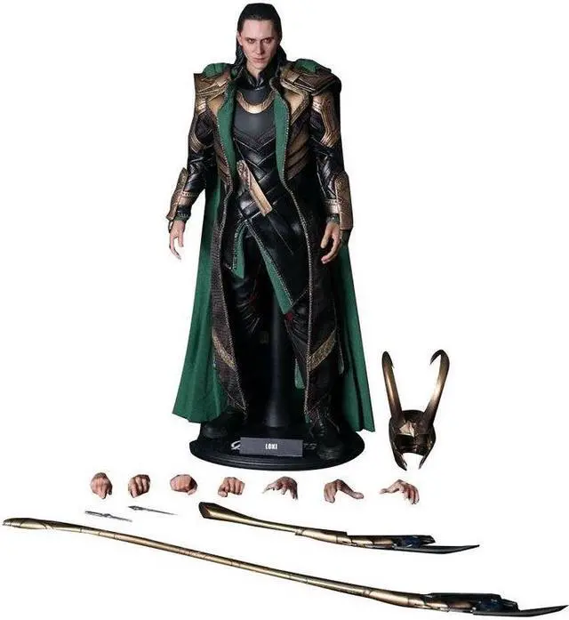 Alt view image 10 of 14 - Loki The Avengers Movie Masterpiece One Sixth Hot Toys Action Figure