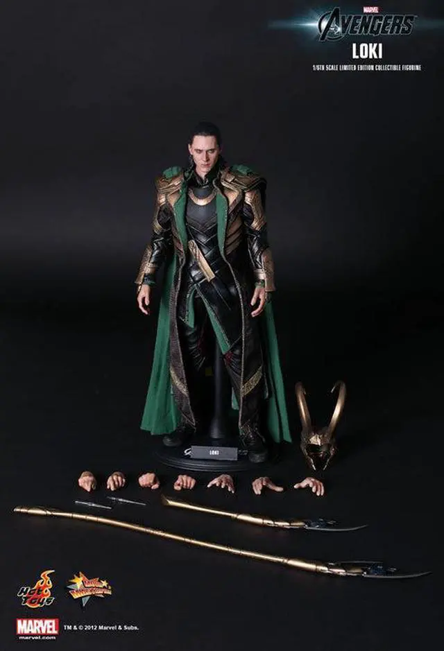 Alt view image 11 of 14 - Loki The Avengers Movie Masterpiece One Sixth Hot Toys Action Figure