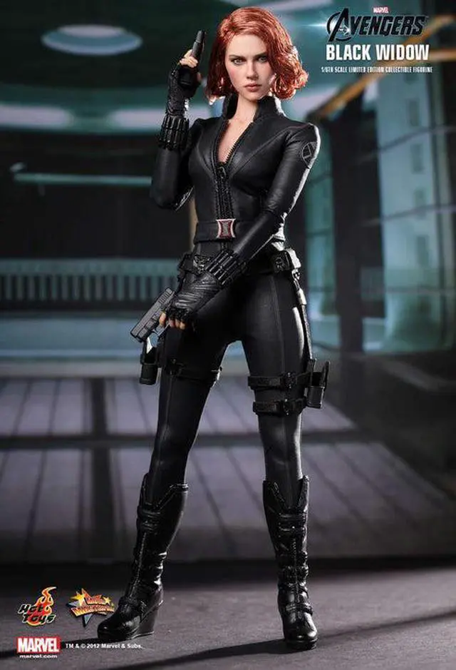 Alt view image 9 of 10 - Black Widow The Avengers Movie Masterpiece Sixth Scale Hot Toys Action Figure