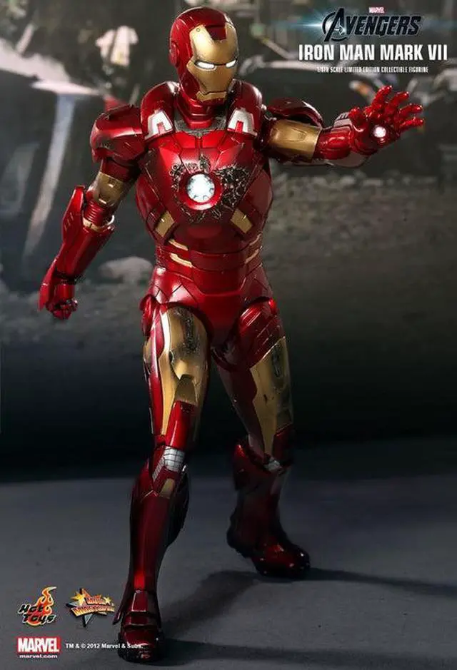 Alt view image 8 of 10 - Iron Man Mark VII The Avengers 1:6 Scale 12" Figure By Hot Toys