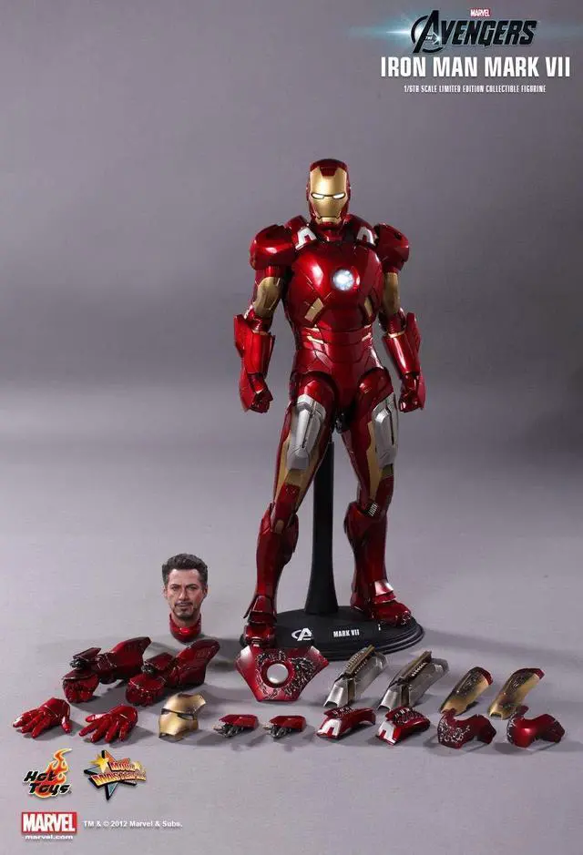 Alt view image 7 of 10 - Iron Man Mark VII The Avengers 1:6 Scale 12" Figure By Hot Toys
