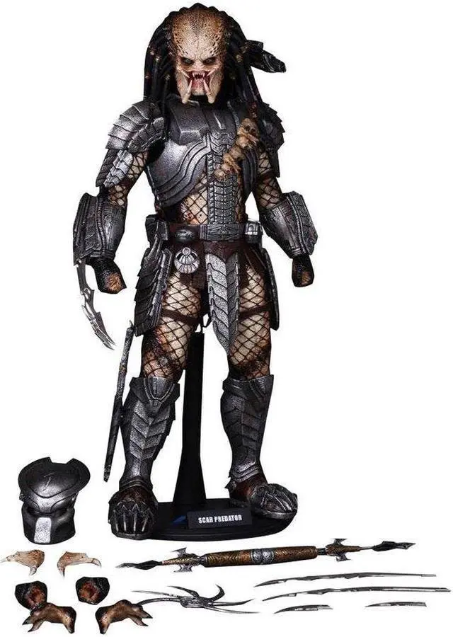 Alt view image 6 of 9 - Scar Predator Hot Toys 1:6 Scale Action Figure